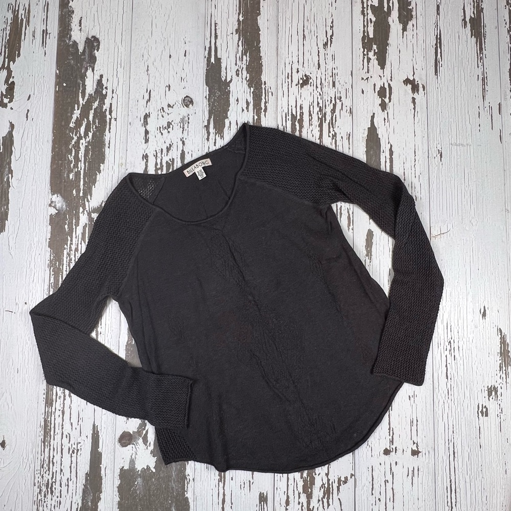 Billabong Women Sweater Dark Gray Small